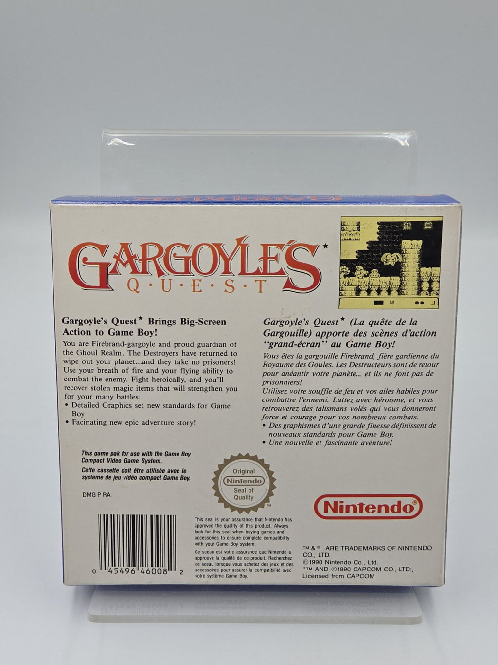 Nintendo Game Boy Classic Spiel Gargoyles Quest mit OVP und Anleitung FAH
