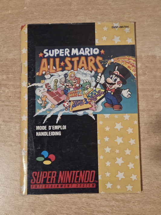 SNES Super Nintendo Super Mario Allstars Spielanleitung Instruction Booklet FAH