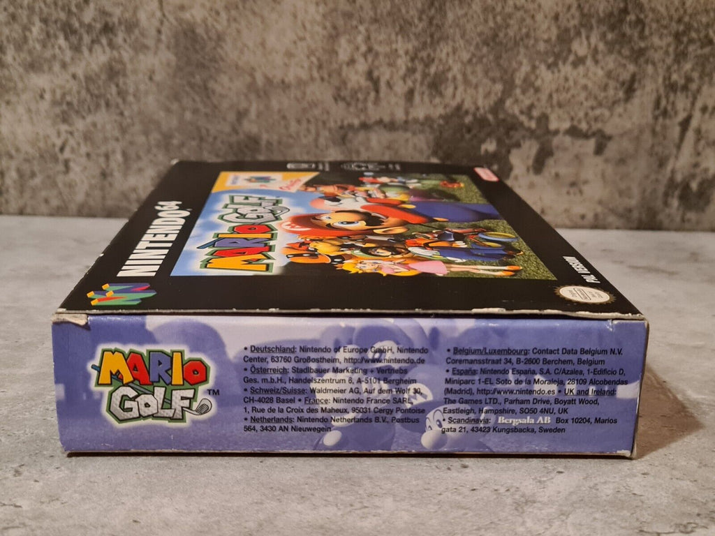 N64 Nintendo 64 Mario Golf mit OVP und Anleitung EUR - T-Retro-Games 
