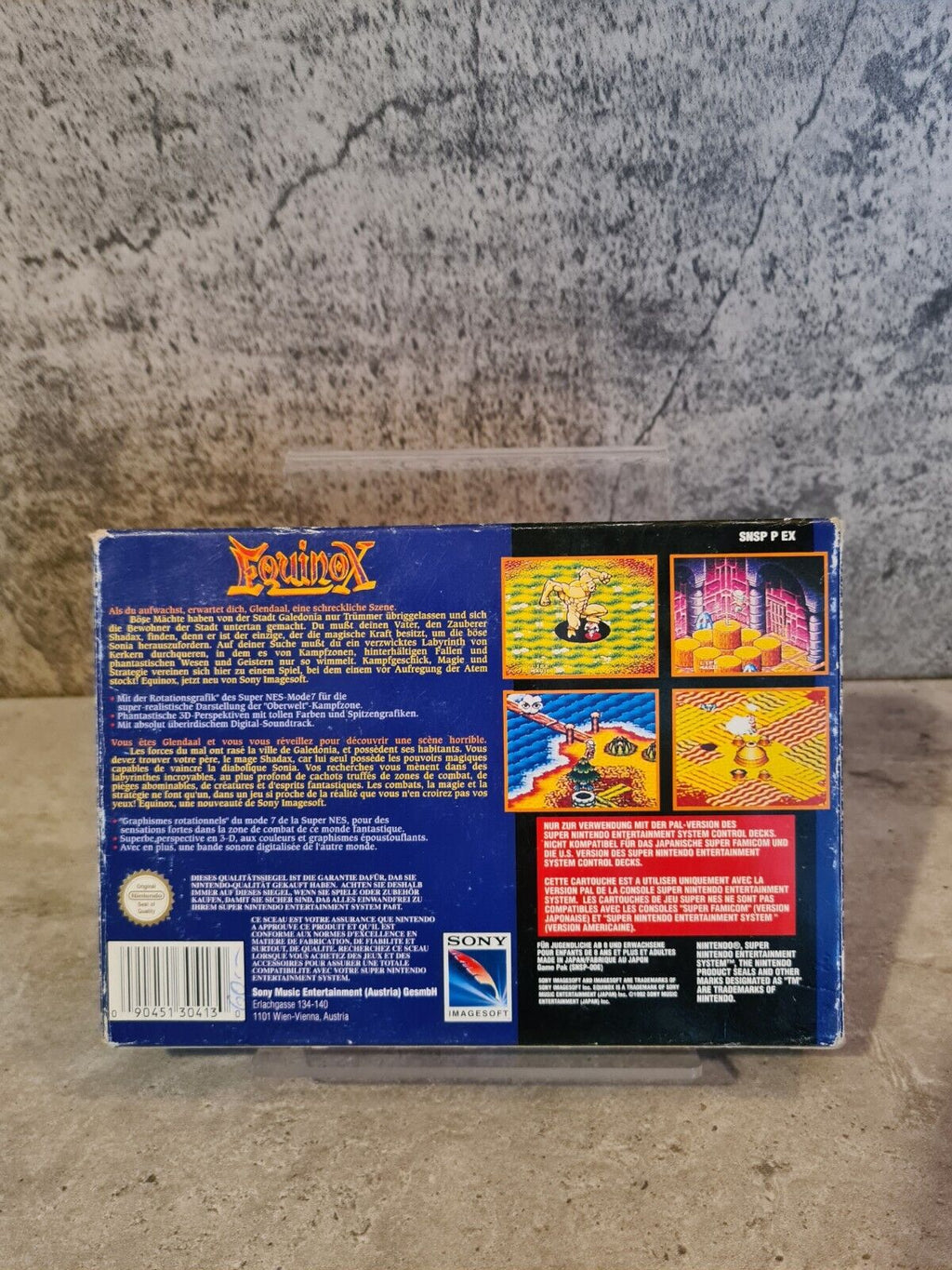 SNES Super Nintendo Equinox mit OVP und Anleitung FRG - T-Retro-Games 