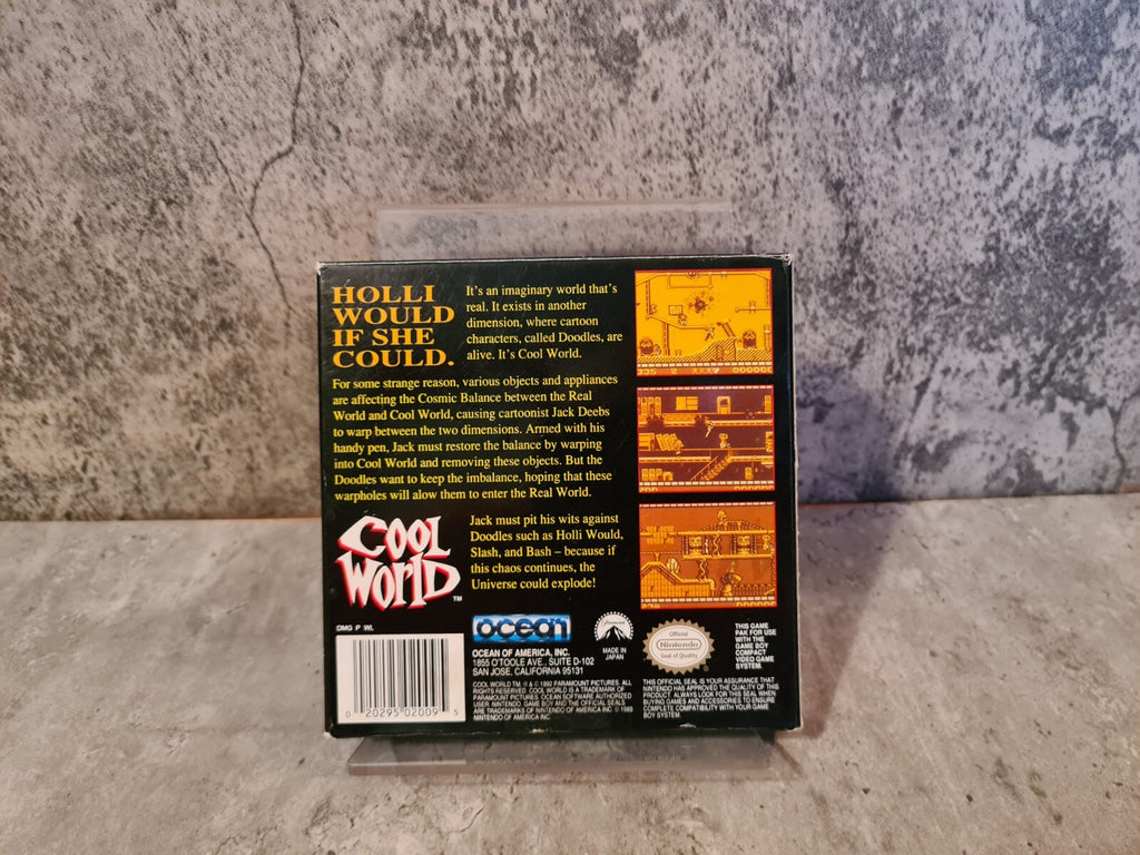 Nintendo Game Boy Classic Spiel Cool World mit OVP und Anleitung + Poster USA