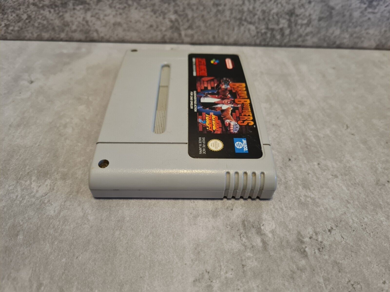 SNES Super Nintendo Brawl Brothers Rival Turf Modul NOE - T-Retro-Games 