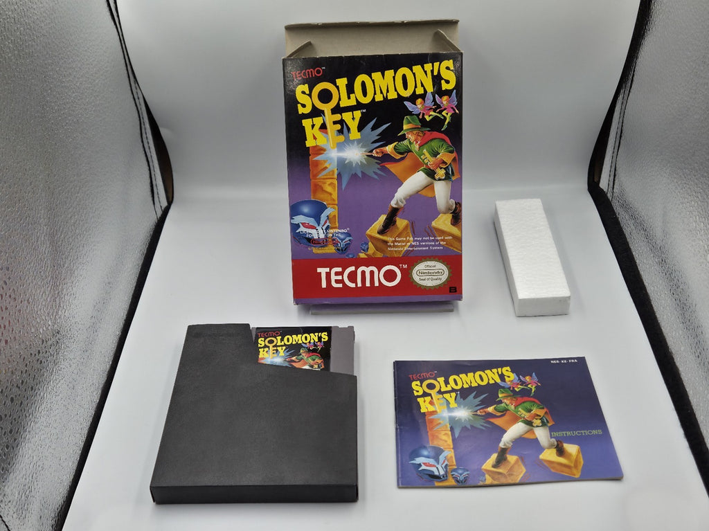 Nintendo NES Spiel Solomon's Key mit OVP und Anleitung EEC