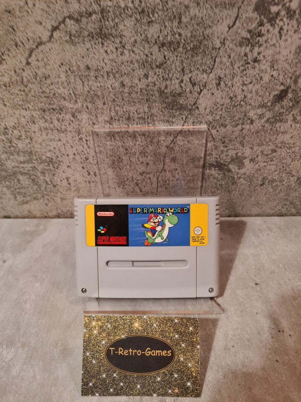 SNES Super Nintendo Super Mario World Modul FAH - T-Retro-Games 