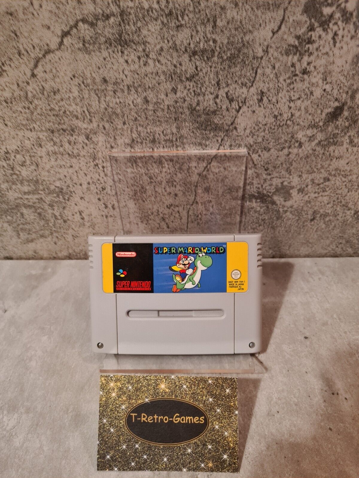 SNES Super Nintendo Super Mario World Modul FAH - T-Retro-Games 