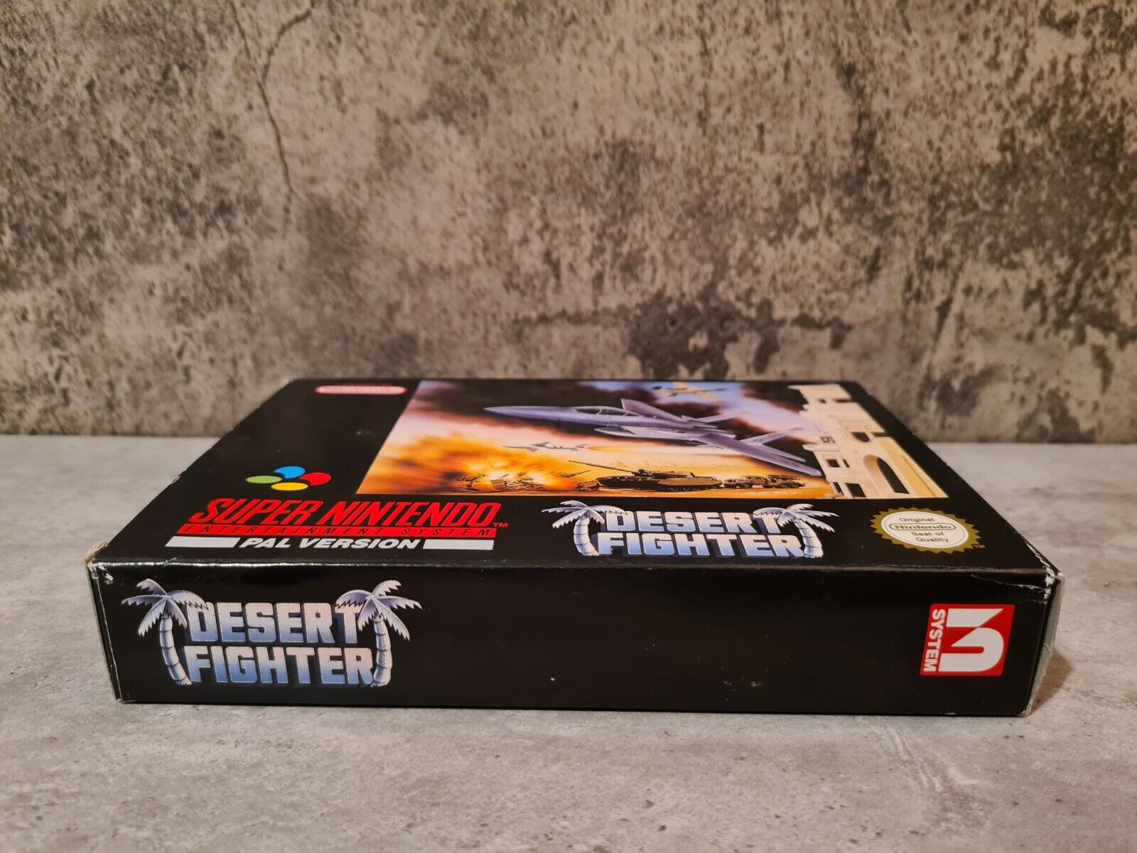 SNES Super Nintendo Desert Fighter mit OVP und Anleitung UKV - T-Retro-Games 
