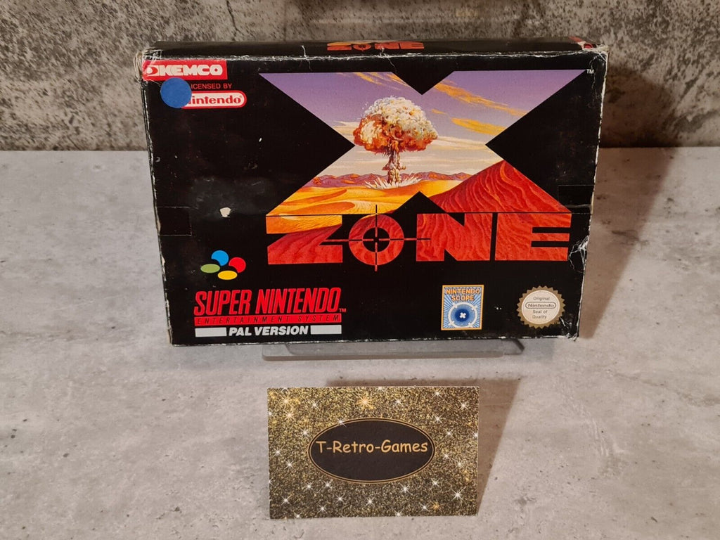 SNES Super Nintendo X-Zone mit OVP und Anleitung SCN - T-Retro-Games 