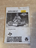 SNES Super Nintendo Super Conflict Spielanleitung Instruction Booklet NOE