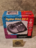 Sega Mega Drive / Sega Mega CD Fighter Stick MD-6 Controller Joystick OVP - T-Retro-Games 