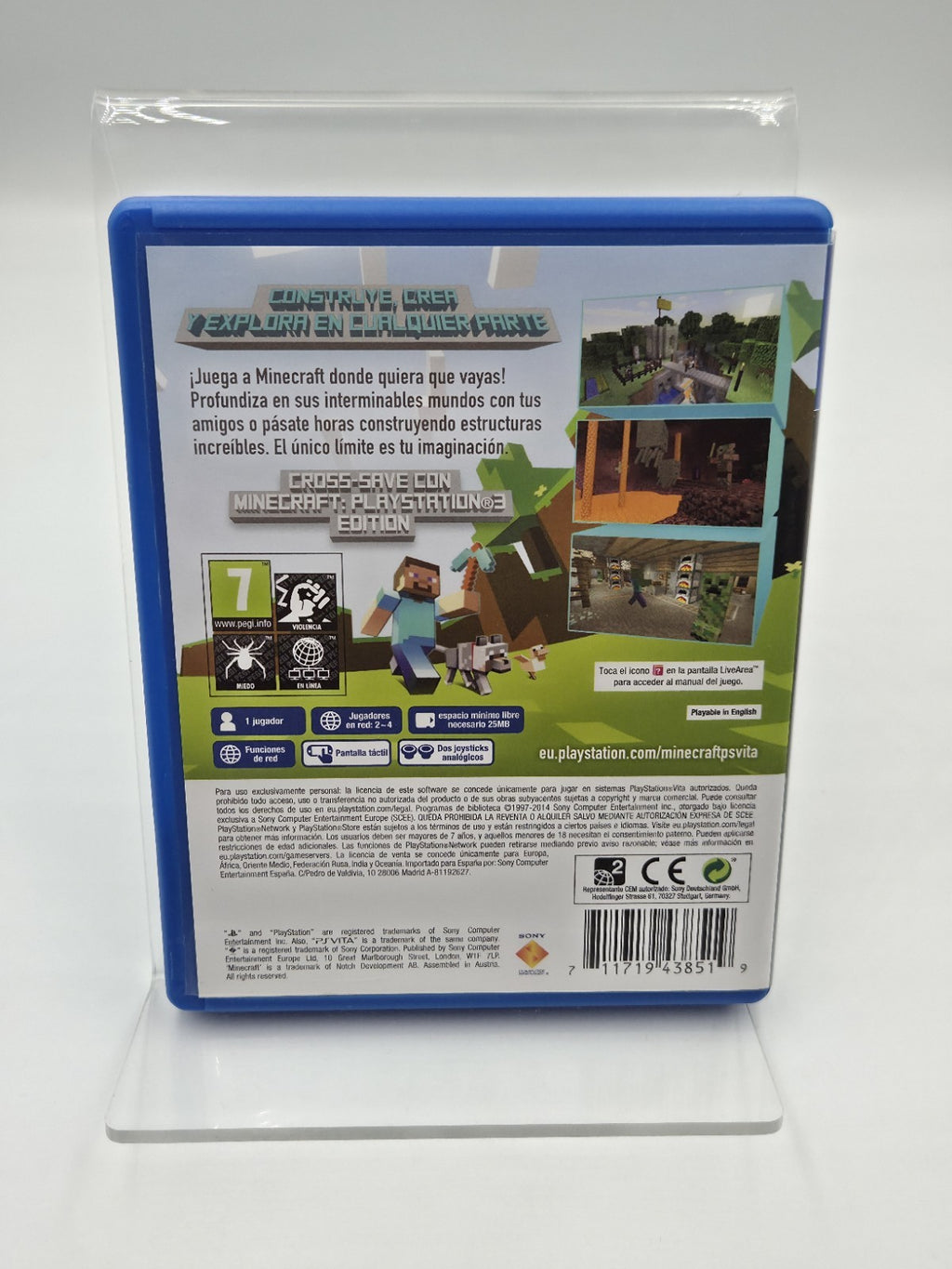 Sony PS Vita Spiel Minecraft mit OVP und Anleitung ESP