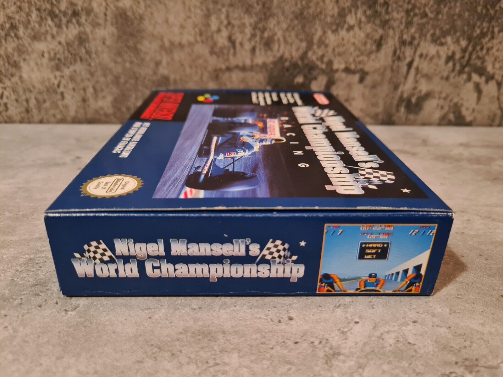 SNES Super Nintendo Nigel Mansell's World Championship mit OVP und Anleitung FAH - T-Retro-Games 