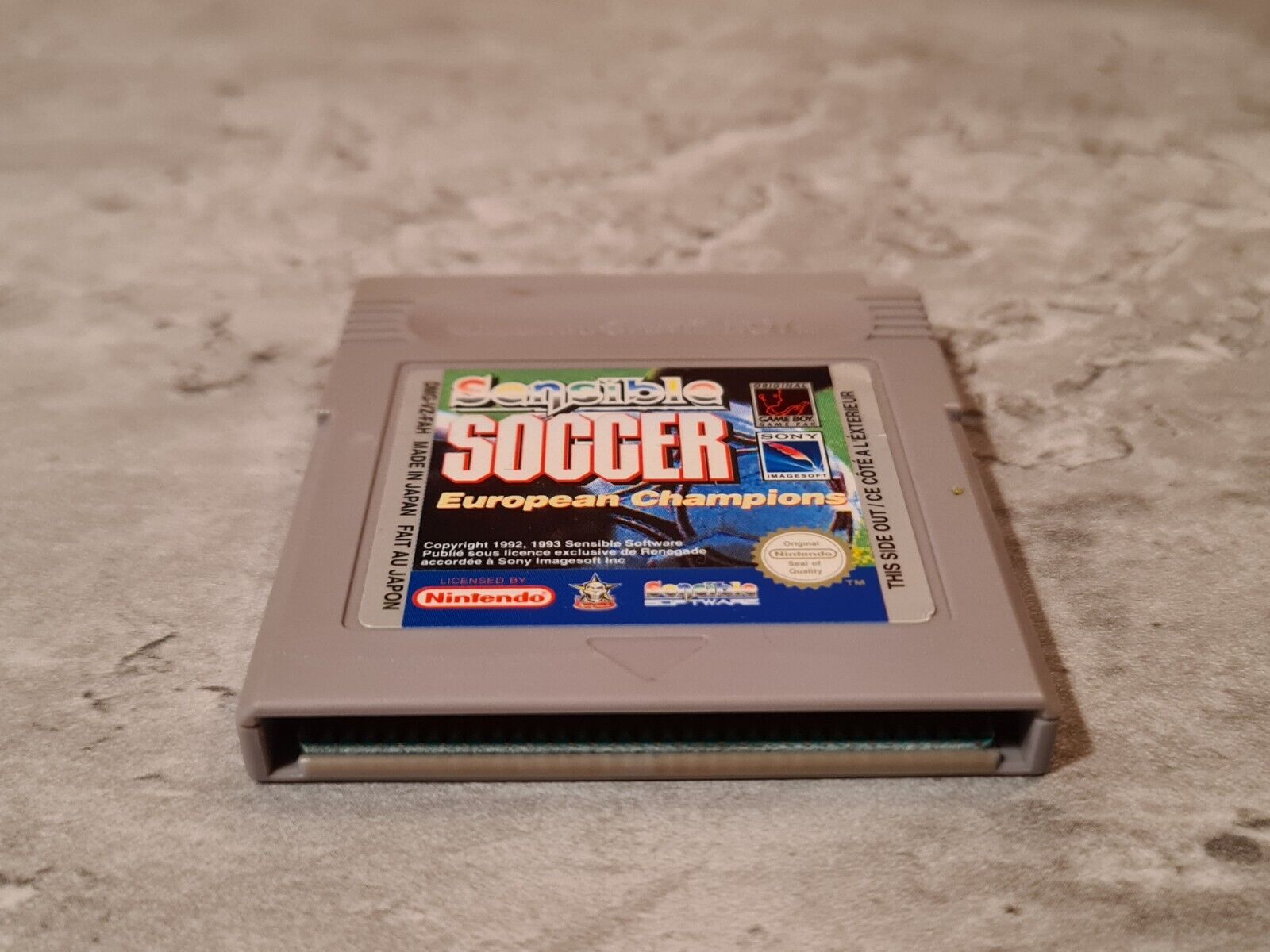 Nintendo Game Boy Classic Spiel Sensible Soccer European Champions Modul FAH - T-Retro-Games 