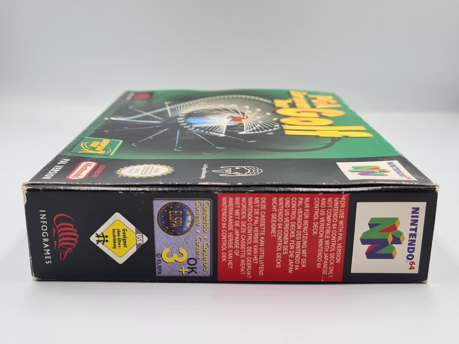 N64 Nintendo 64 PGA European Golf Tour mit OVP und Anleitung EUR - T-Retro-Games 