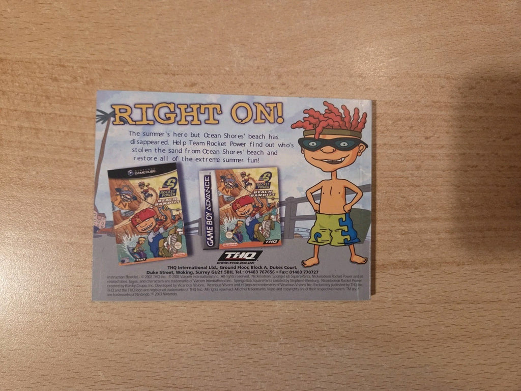 Game Boy Advance Spongebob Revenge of The Flying Dutchman Spielanleitung EUR