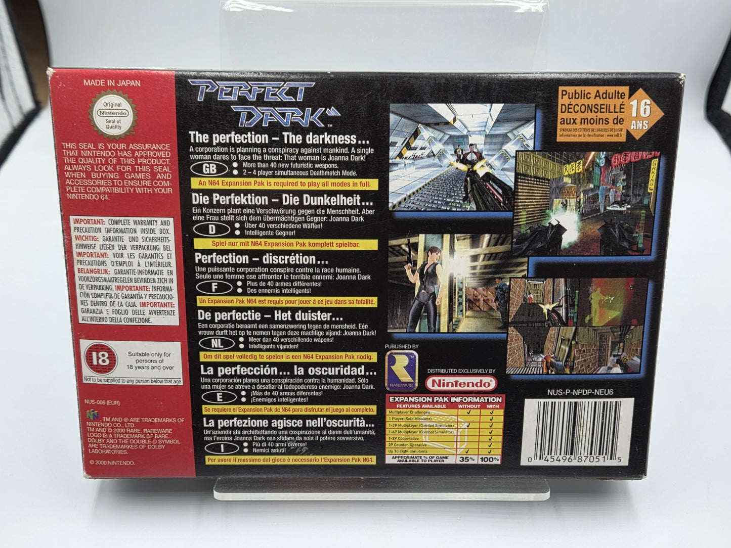 N64 Nintendo 64 Perfect Dark mit OVP und Anleitung EUR
