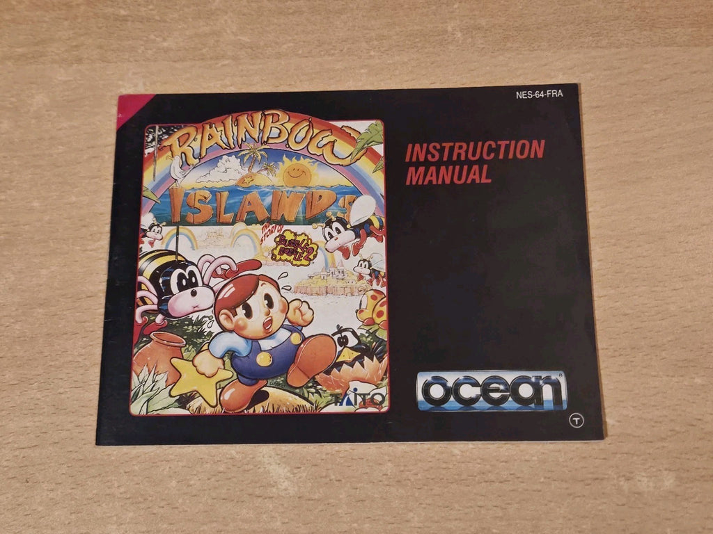 NES Rainbow Islands Spielanleitung Instruction Booklet FRA
