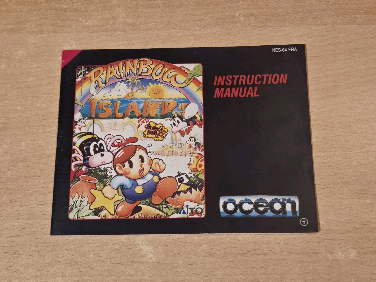 NES Rainbow Islands Spielanleitung Instruction Booklet FRA