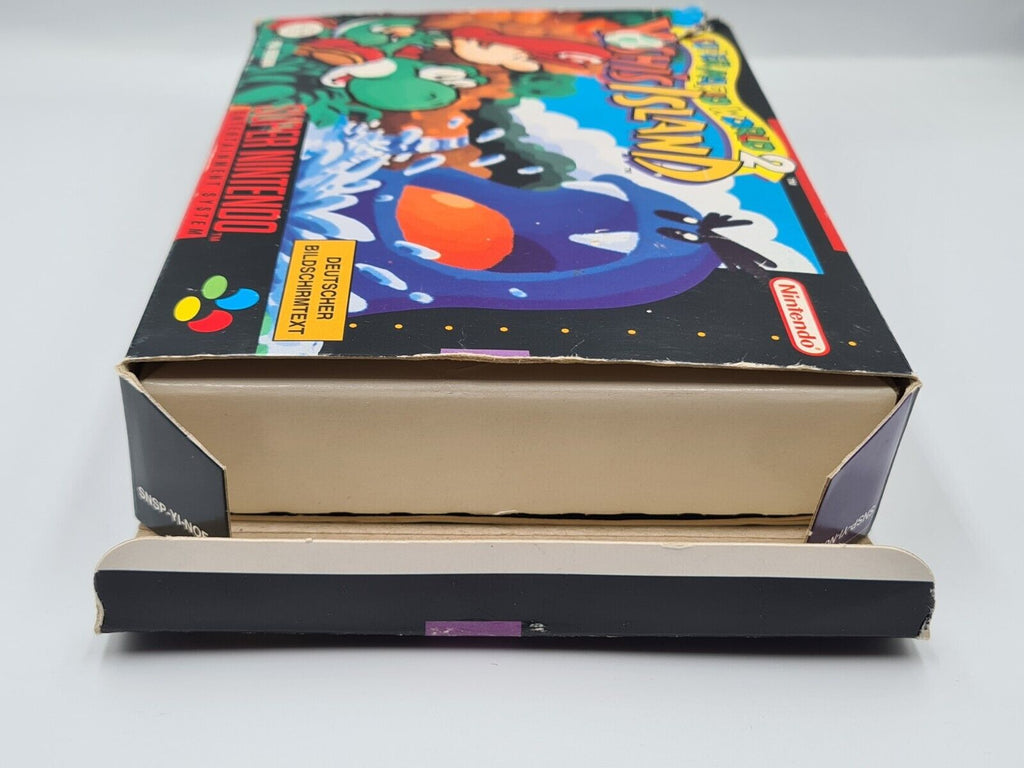 SNES Super Nintendo Super Mario World 2: Yoshi's Island mit OVP + Anleitung NOE - T-Retro-Games 
