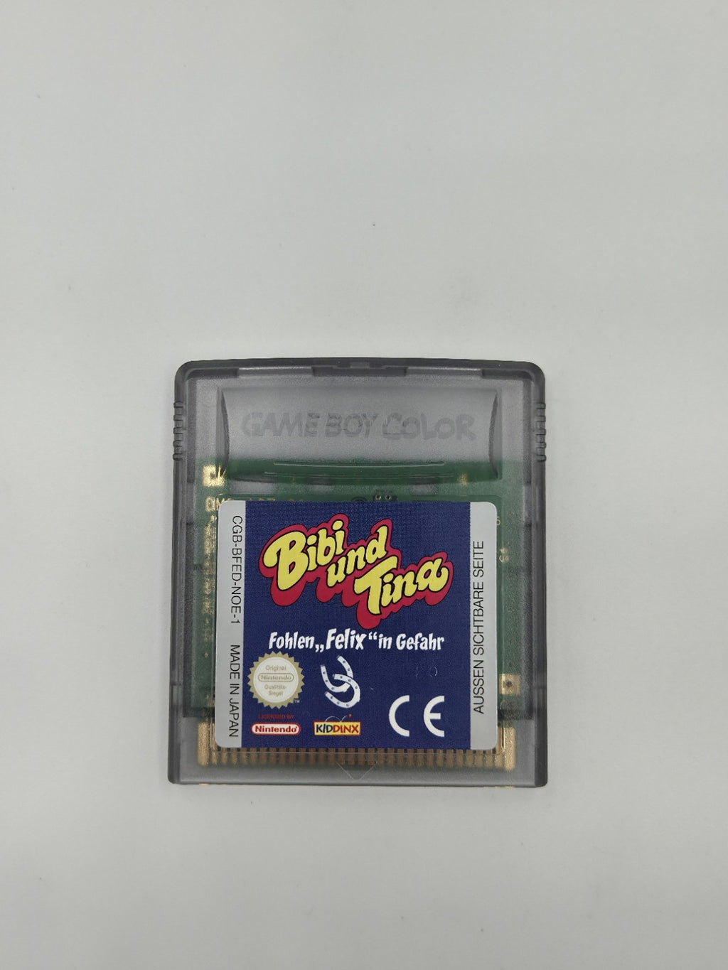Game Boy Color Bibi und Tina Fohlen Felix in Gefahr mit OVP und Anleitung NOE