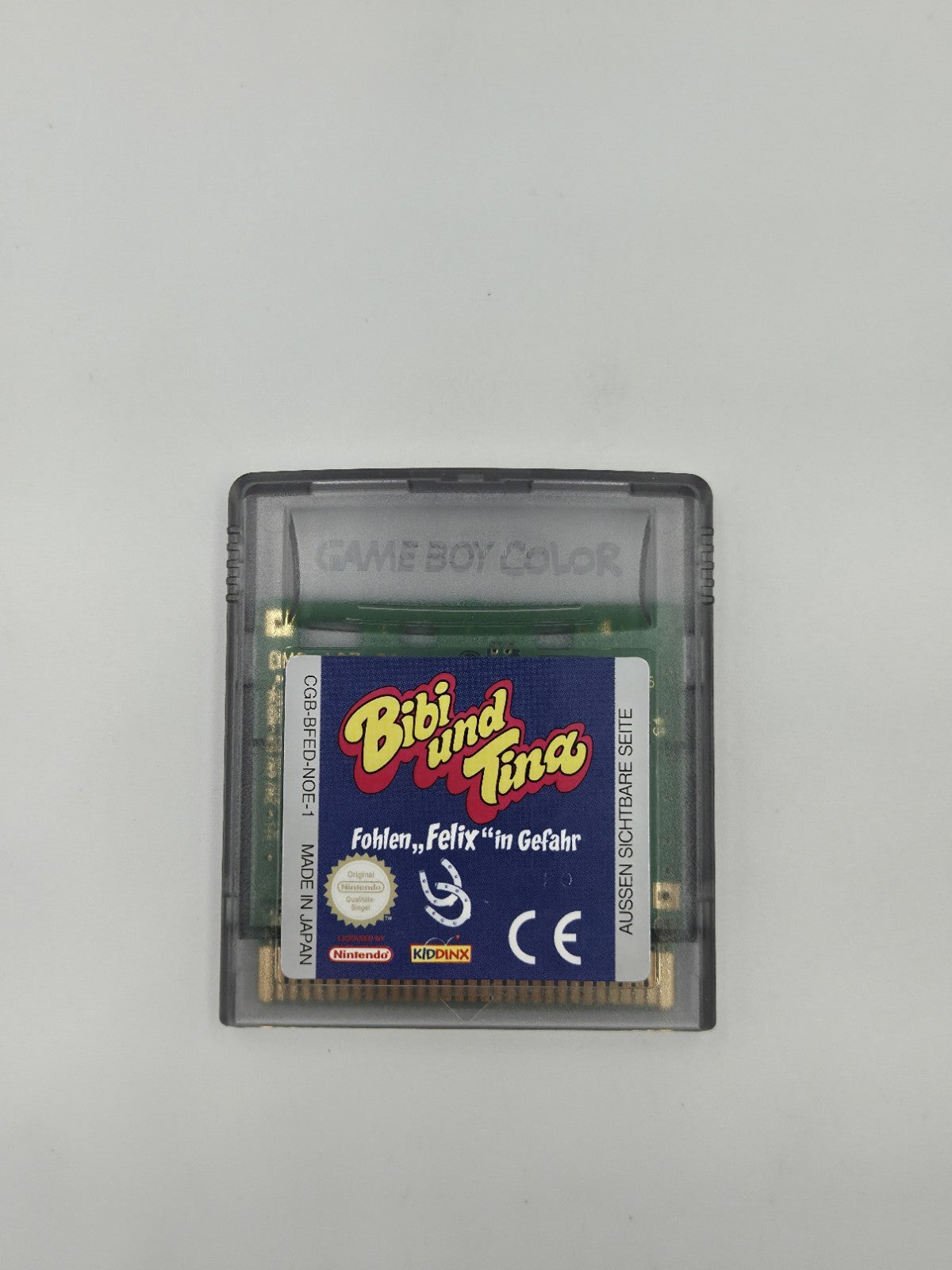 Game Boy Color Bibi und Tina Fohlen Felix in Gefahr mit OVP und Anleitung NOE