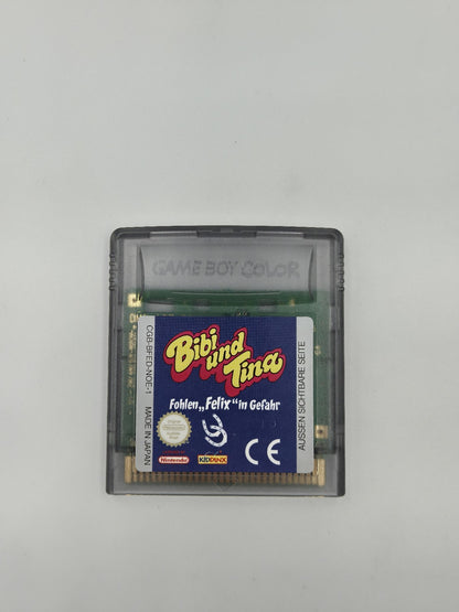 Game Boy Color Bibi und Tina Fohlen Felix in Gefahr mit OVP und Anleitung NOE