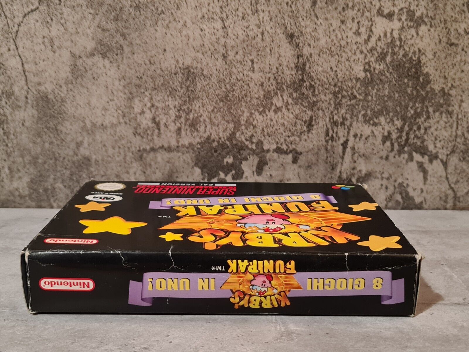 SNES Super Nintendo Kirby's Fun Pak mit OVP und Anleitung ITA - T-Retro-Games 