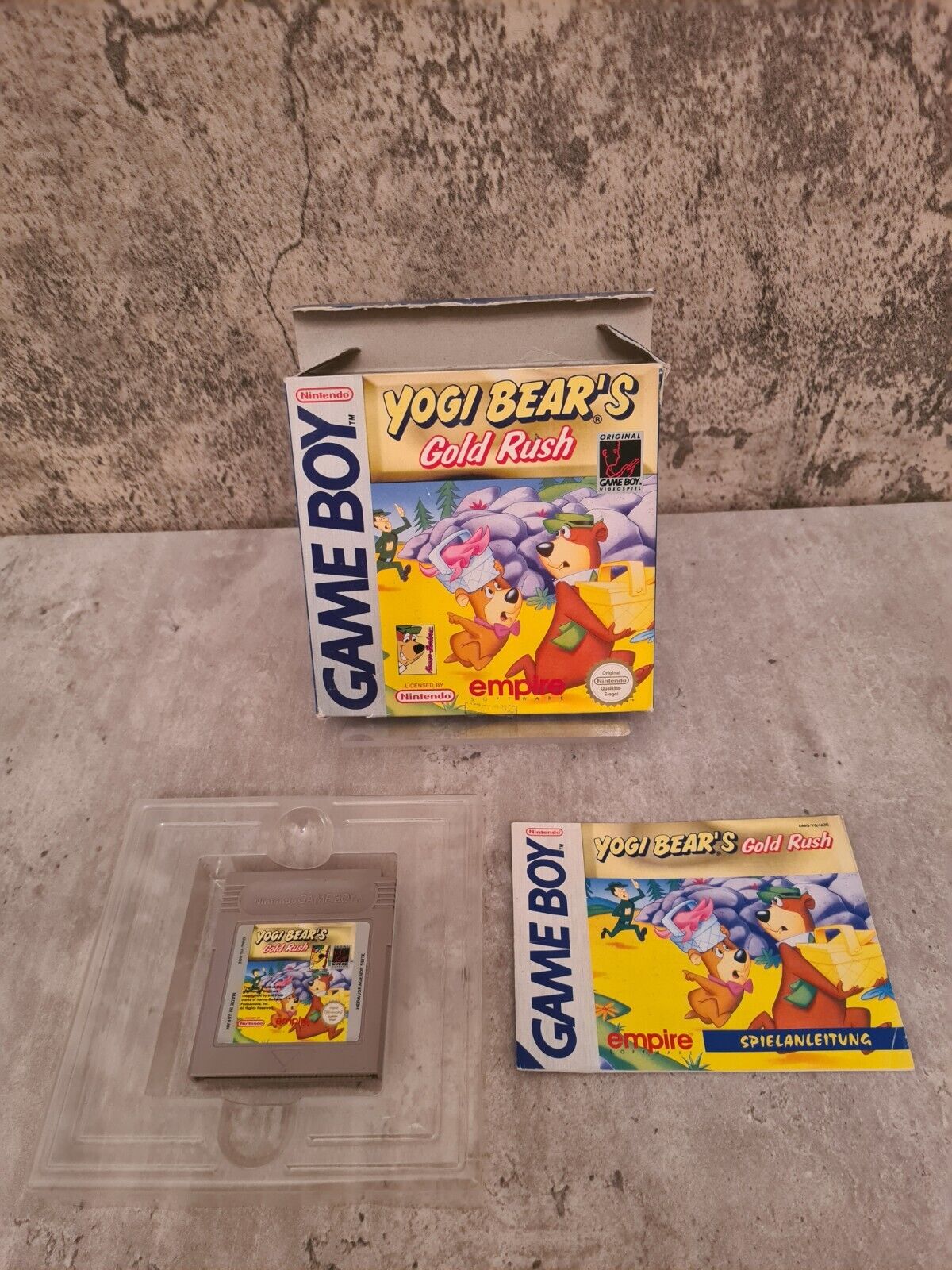 Nintendo Game Boy Classic Yogi Bear's Gold Rush mit OVP und Anleitung NOE - T-Retro-Games 