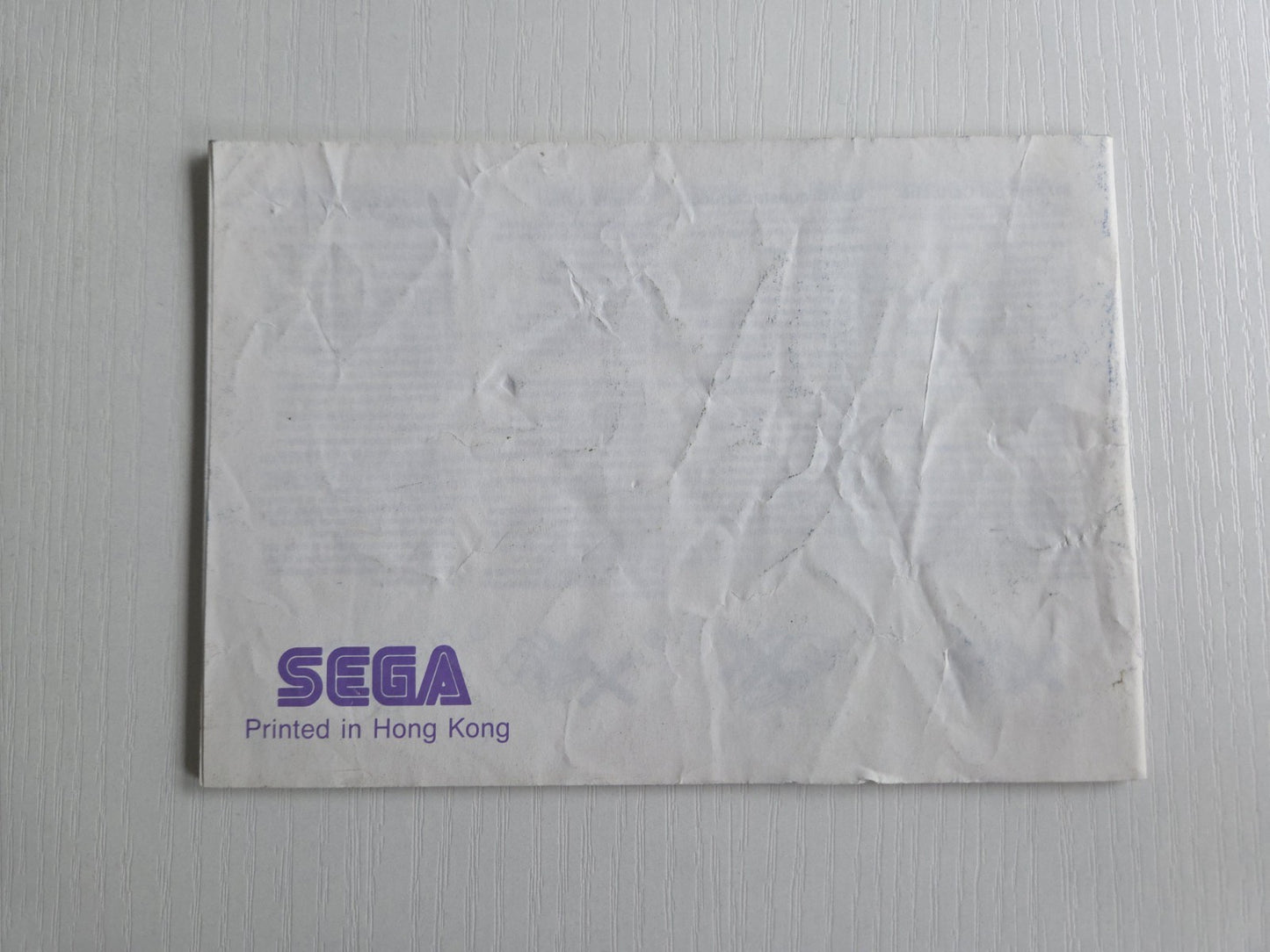Sega Mega Drive Sonic The Hedgehog Instruction Booklet Spielanleitung
