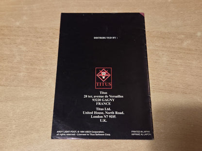SNES Super Nintendo Ardy Lightfoot Spielanleitung Instruction Booklet EUR