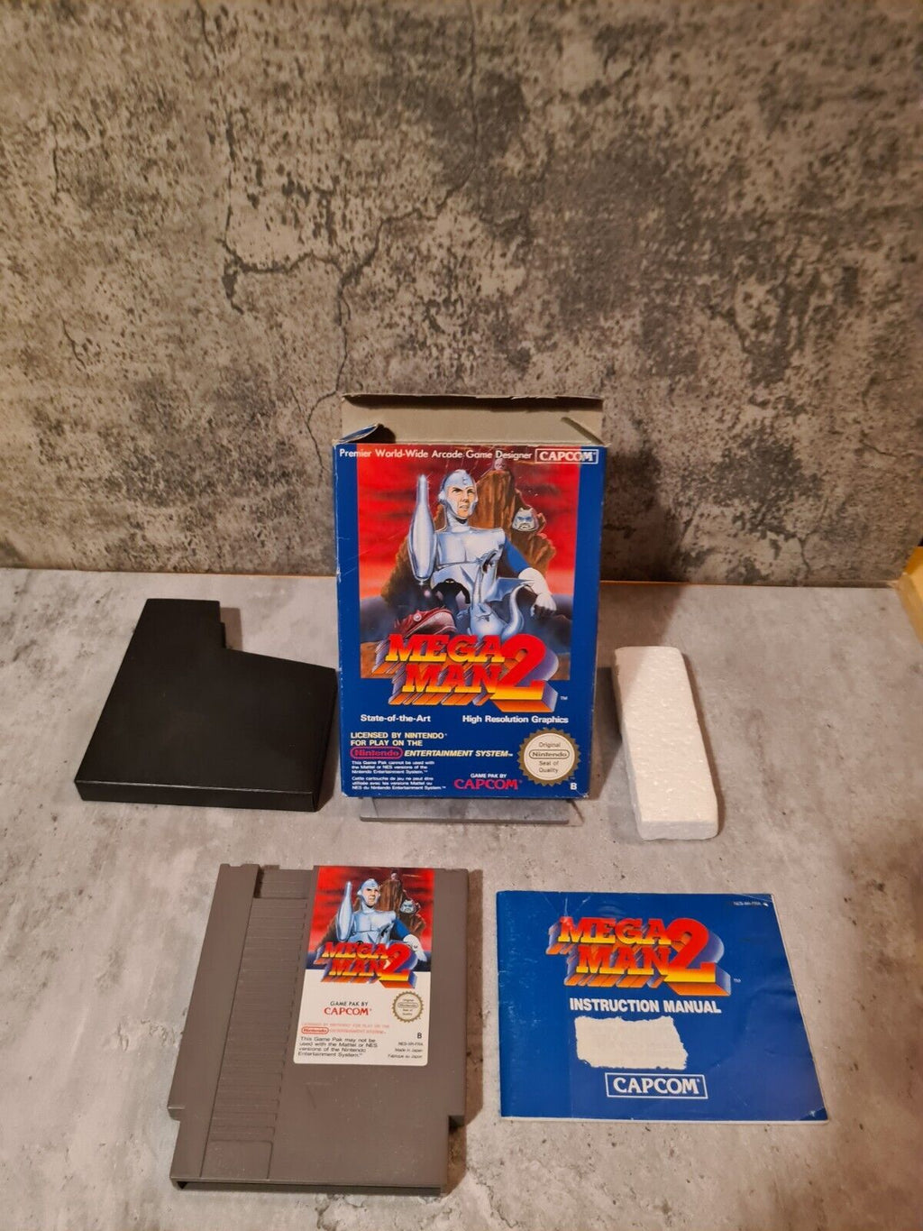 NES Mega Man 2 mit OVP und Anleitung FRA - T-Retro-Games 