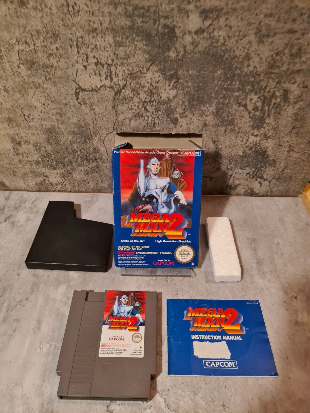 NES Mega Man 2 mit OVP und Anleitung FRA - T-Retro-Games 