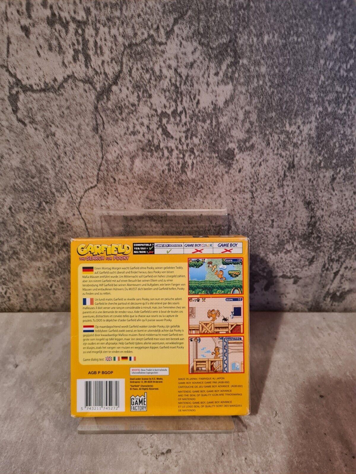 Gameboy Advance Garfield The Search for Pooky mit OVP und Anleitung EUR - T-Retro-Games 