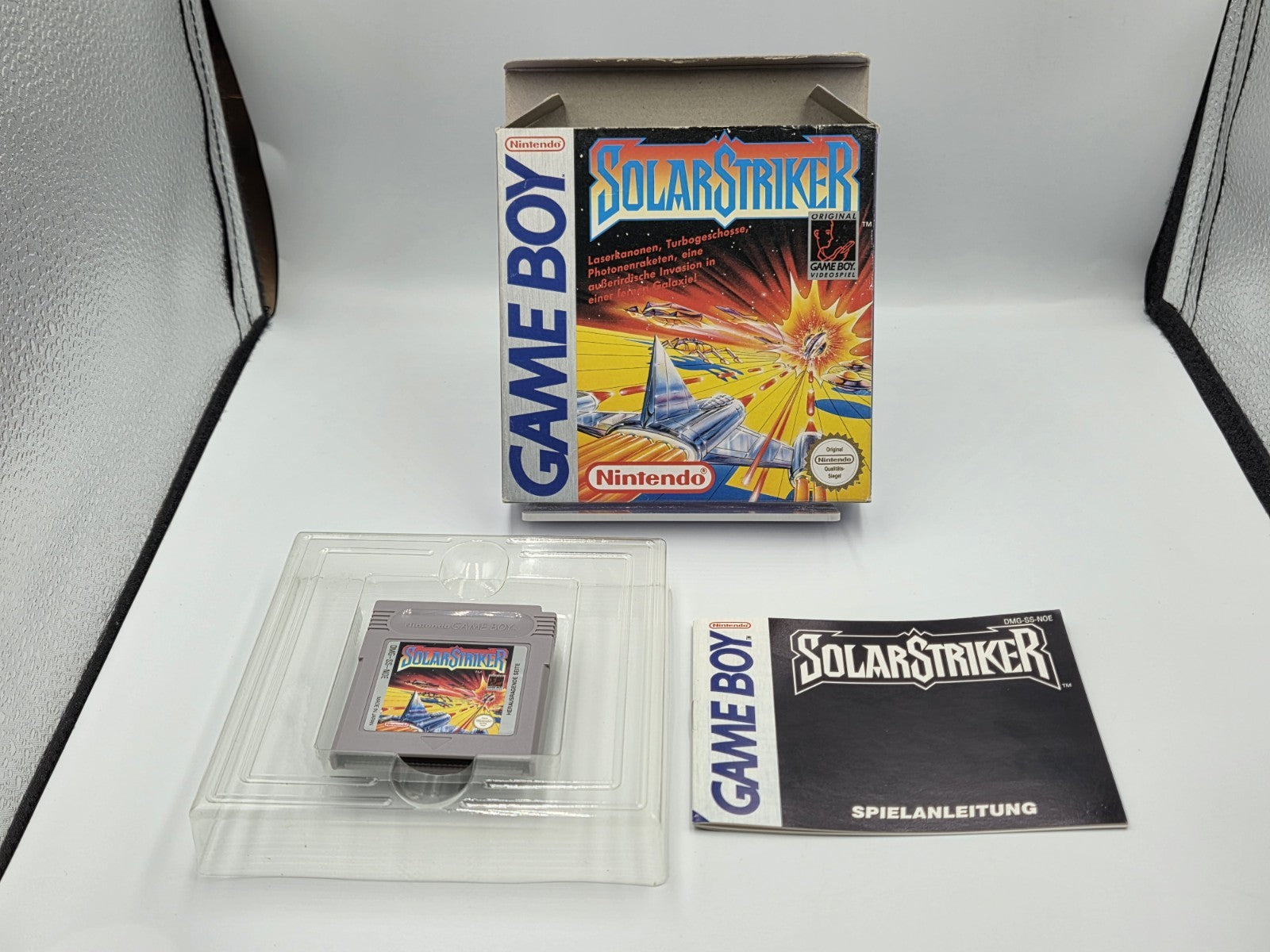 Nintendo Game Boy Classic Spiel SolarStriker mit OVP und Anleitung NOE