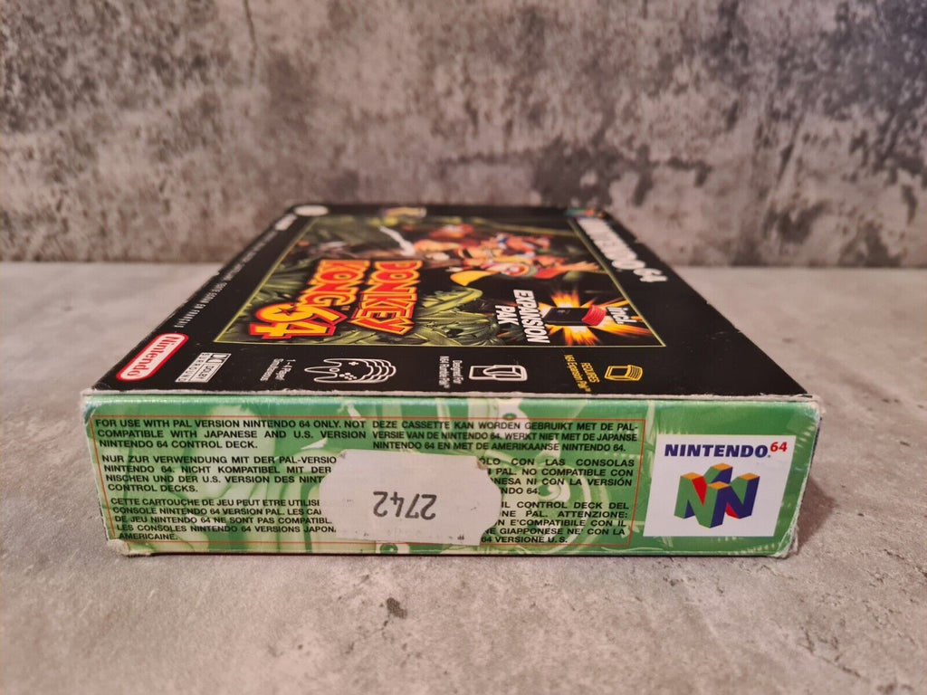 N64 Nintendo 64 Donkey Kong 64 mit OVP und Anleitung EUR - T-Retro-Games 