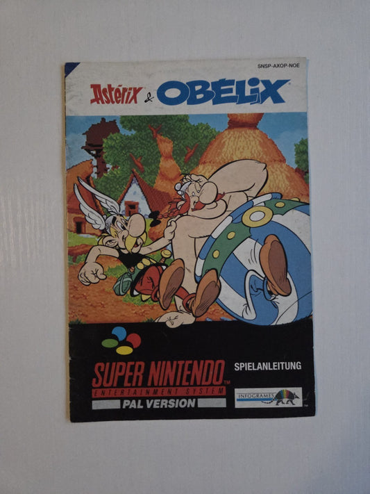 SNES Super Nintendo Asterix & Obelix Spielanleitung Instruction Booklet NOE