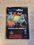 SNES Super Nintendo Earthworm Jim Spielanleitung Instruction Booklet EUR