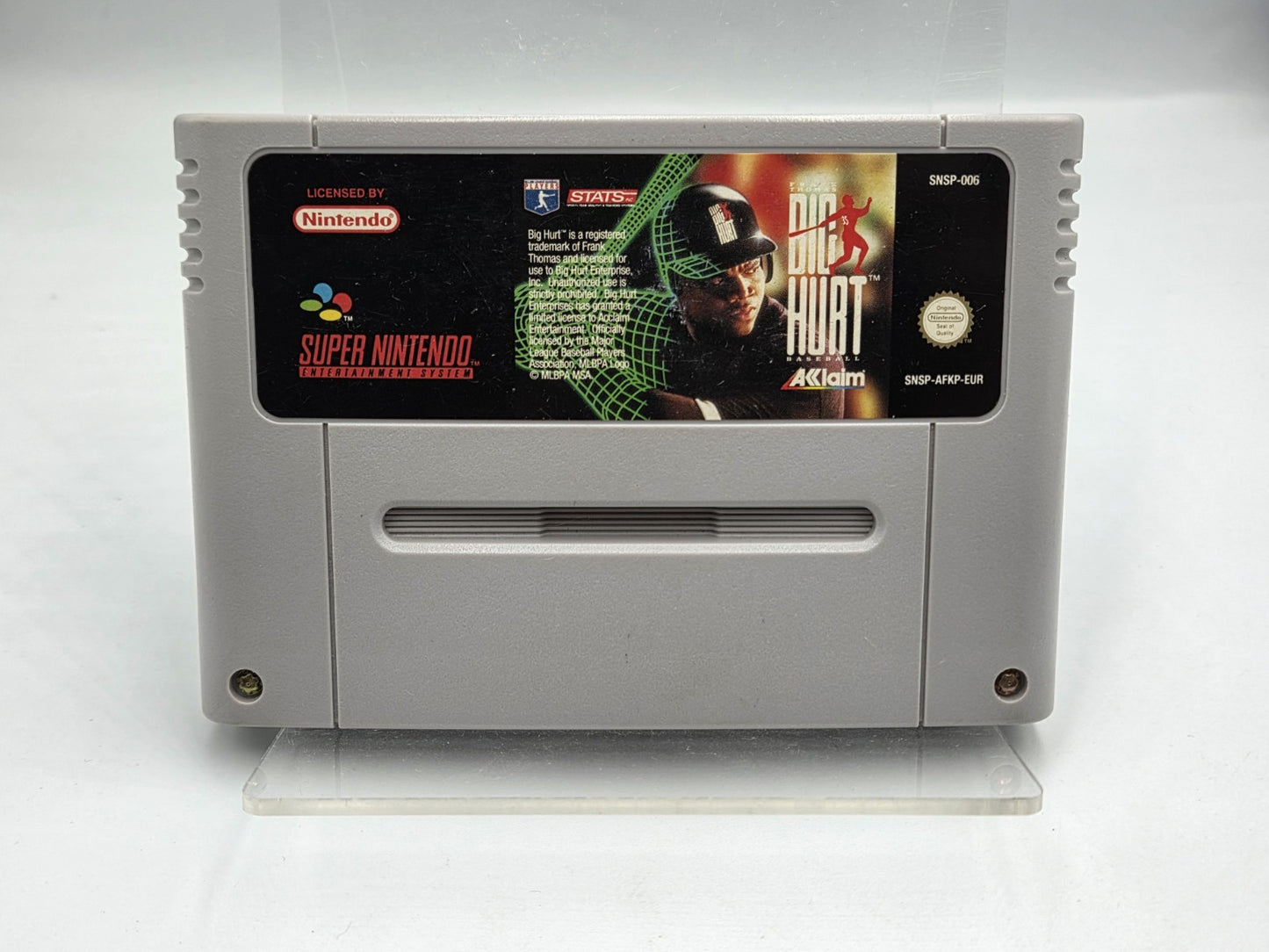 SNES Super Nintendo Frank Thomas Big Hurt Baseball Modul EUR