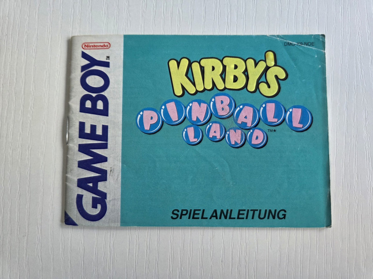 Game Boy Classic Kirby's Pinball Land Spielanleitung Instruction Booklet NOE