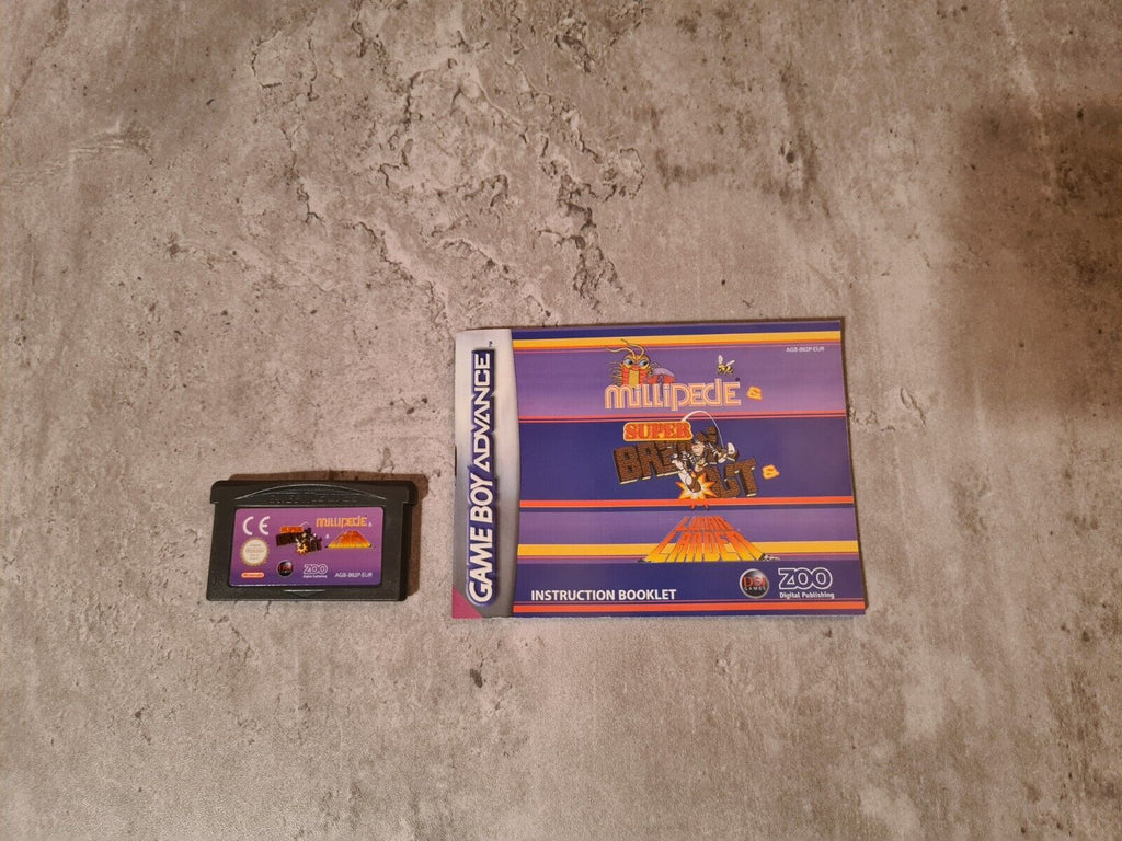 Gameboy Advance Milipede & Super Breakout & Lunar Lander + OVP und Anleitung EUR - T-Retro-Games 