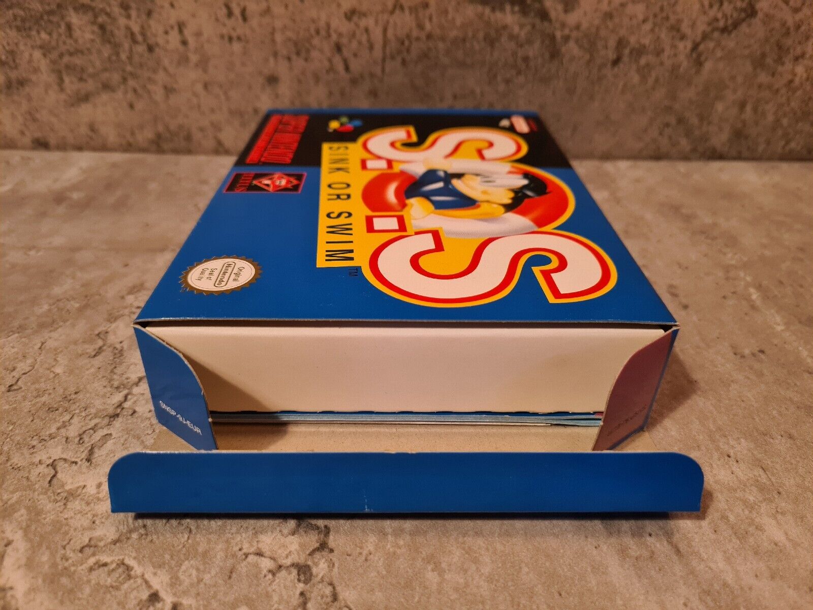 SNES Super Nintendo S.O.S. Sink or Swim mit OVP und Anleitung EUR - T-Retro-Games 