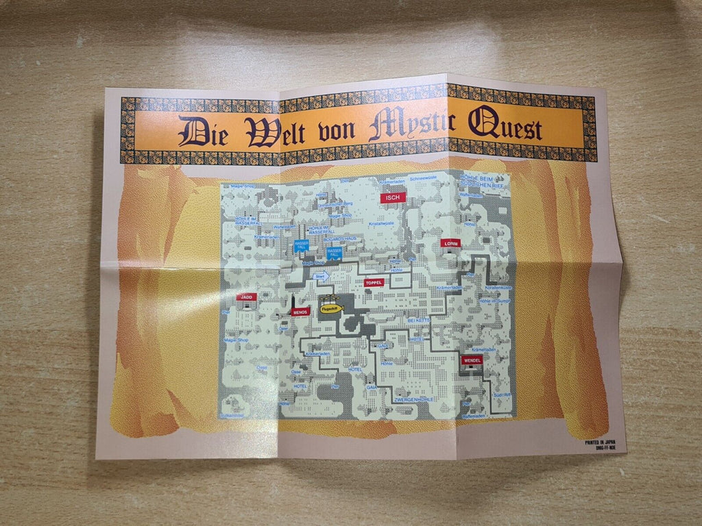 Nintendo Game Boy Classic Mystic Quest mit OVP und Anleitung + Karte NOE - T-Retro-Games 