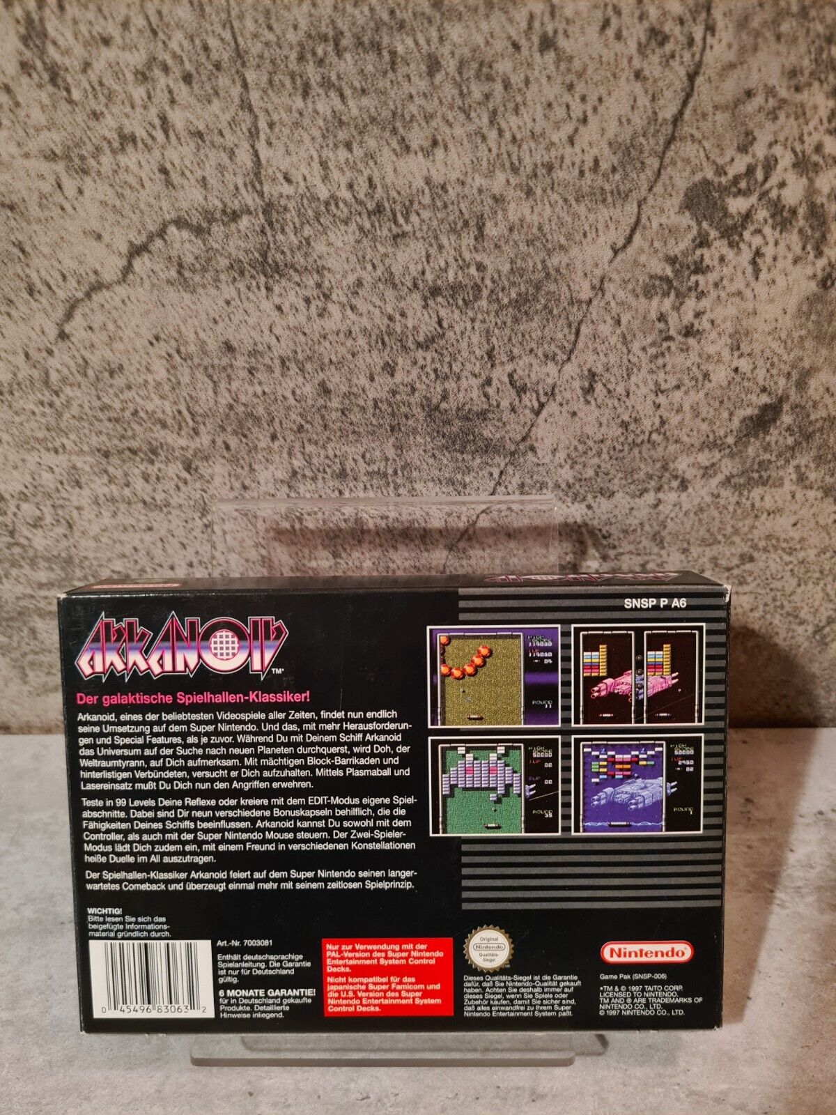 SNES Super Nintendo Akkanoiv mit OVP und Anleitung NOE - T-Retro-Games 