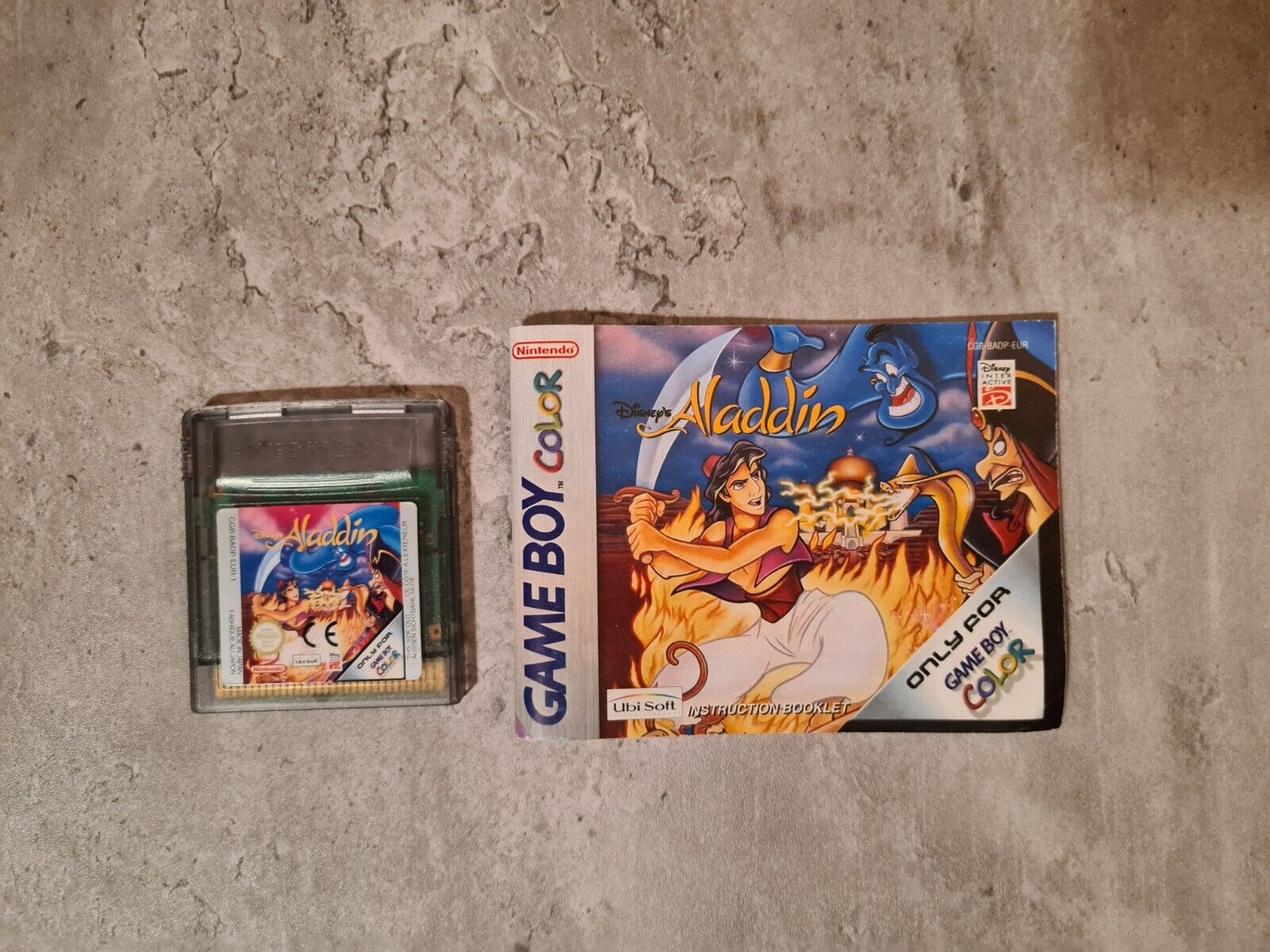 Nintendo Gameboy Color Disney's Aladdin mit OVP und Anleitung EUR - T-Retro-Games 