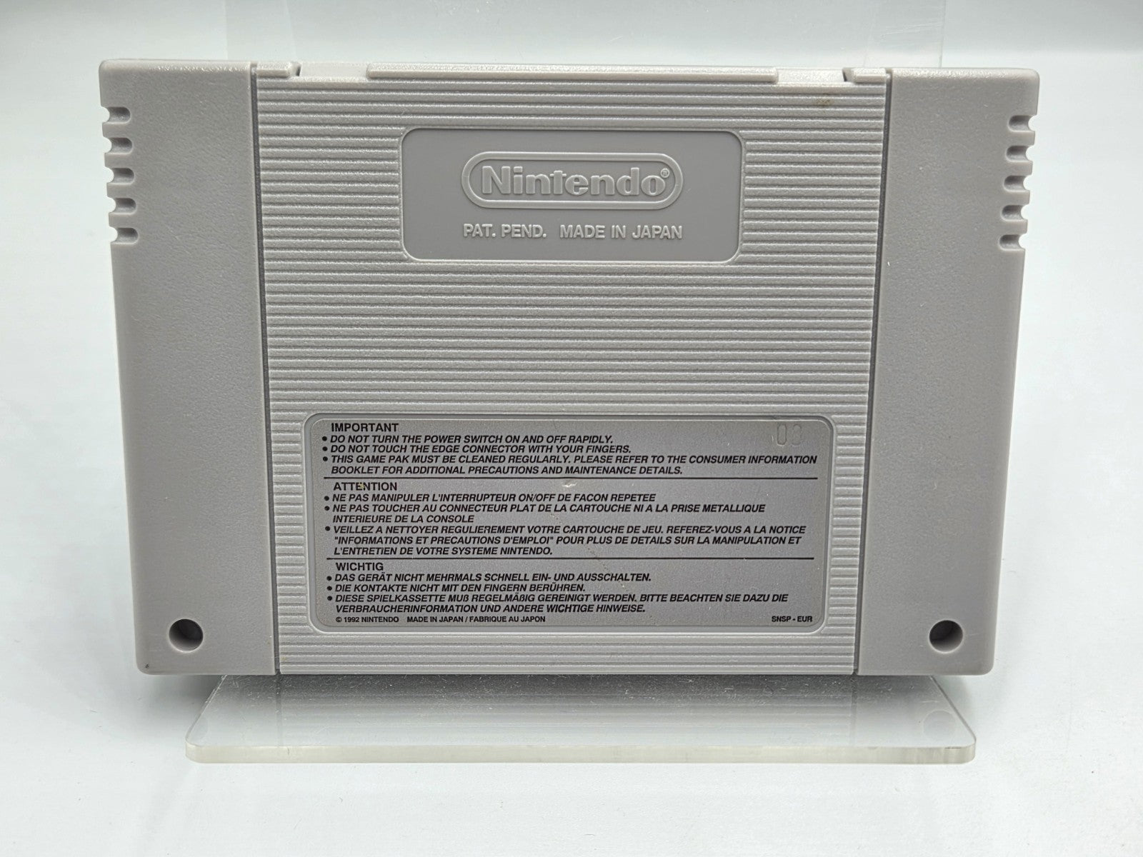 SNES Super Nintendo Ninja Warriors: The New Generation Modul EUR