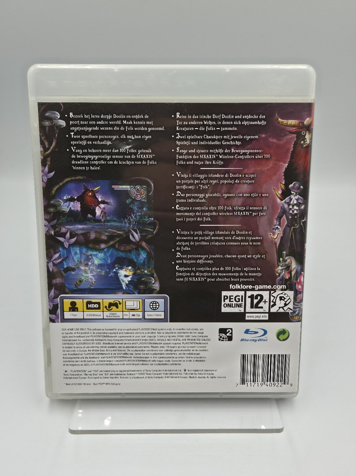 PS3 Playstation 3 Folklore mit OVP und Anleitung Multilingual