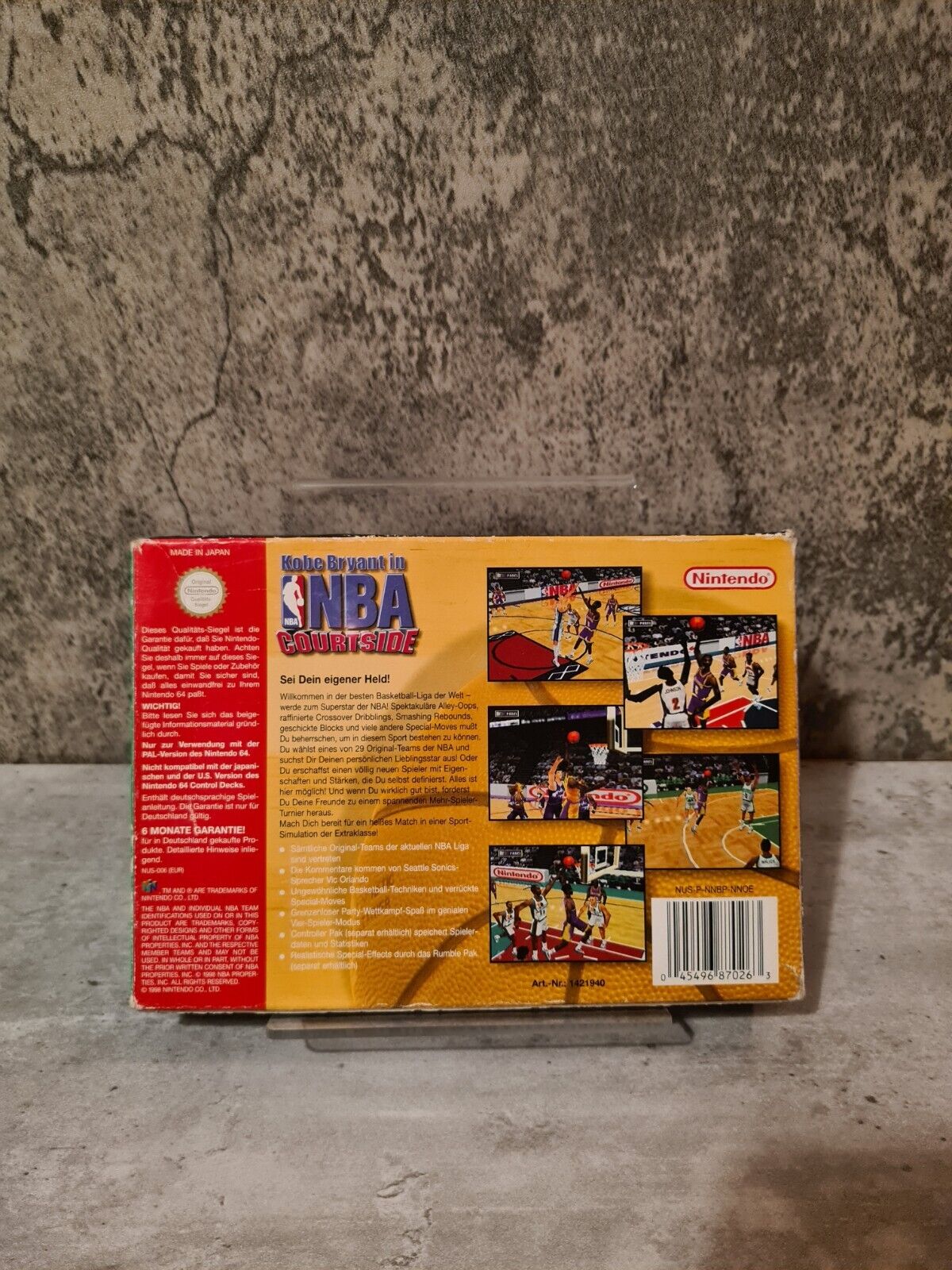 N64 Nintendo 64 Kobe Bryant in NBA Courtside mit OVP und Anleitung NOE - T-Retro-Games 