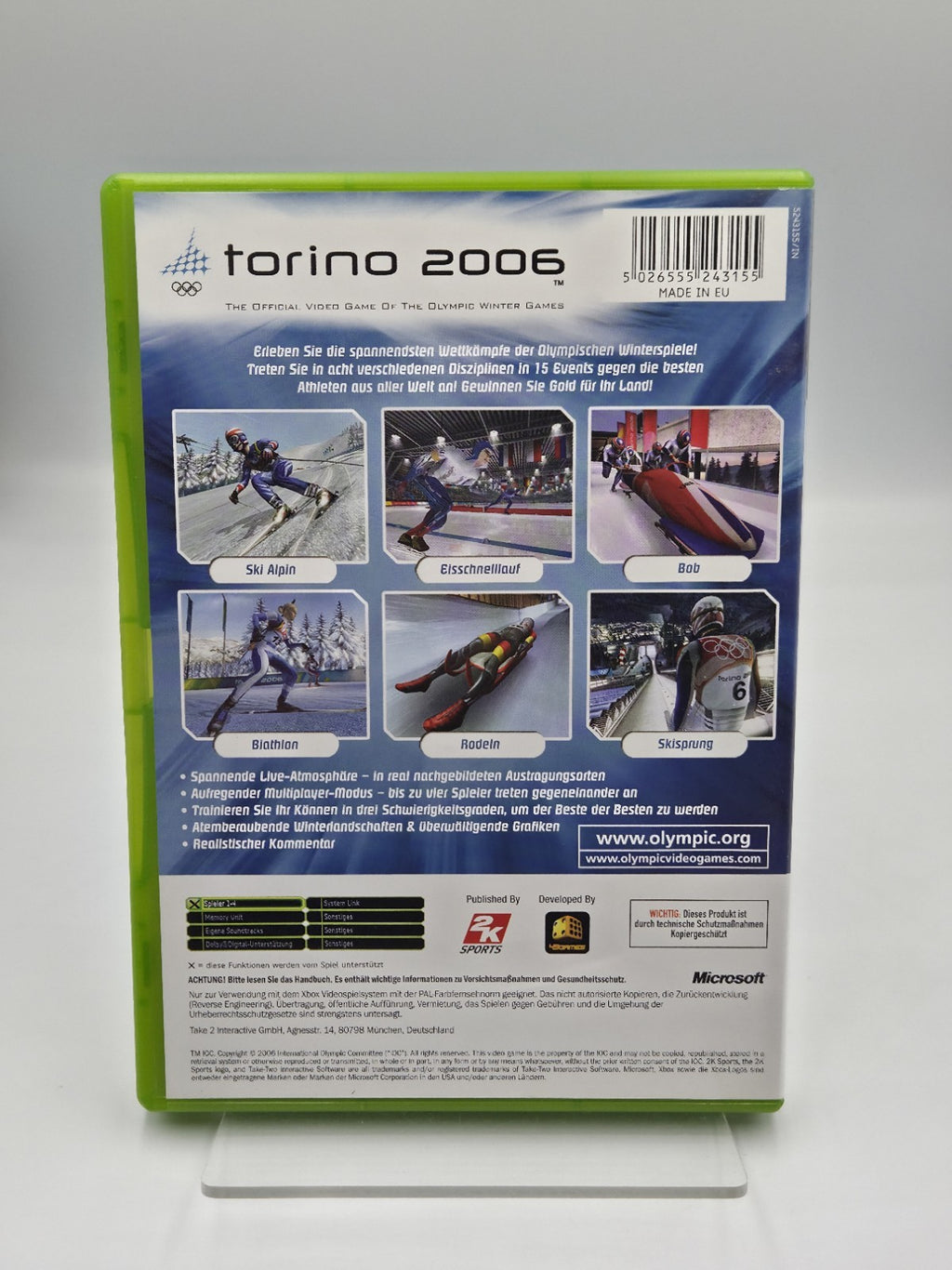 XBOX Spiel Torino 2006 mit OVP und Anleitung Deutsch
