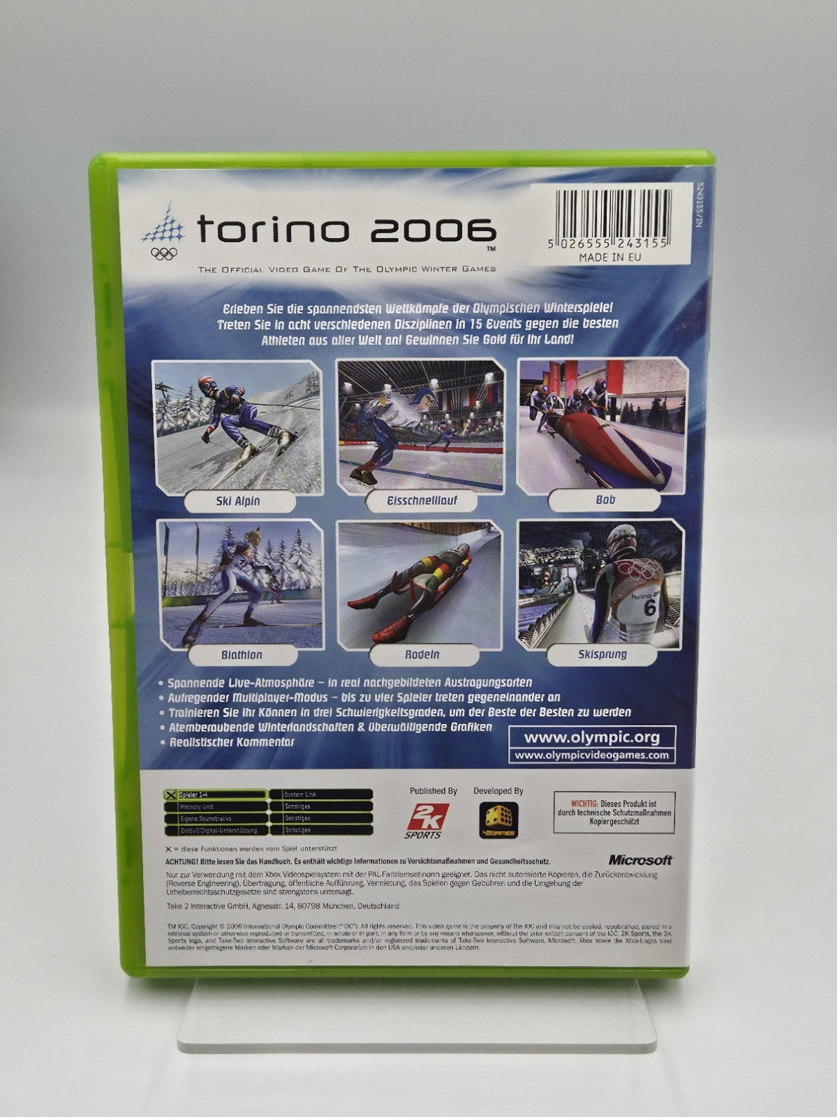 XBOX Spiel Torino 2006 mit OVP und Anleitung Deutsch