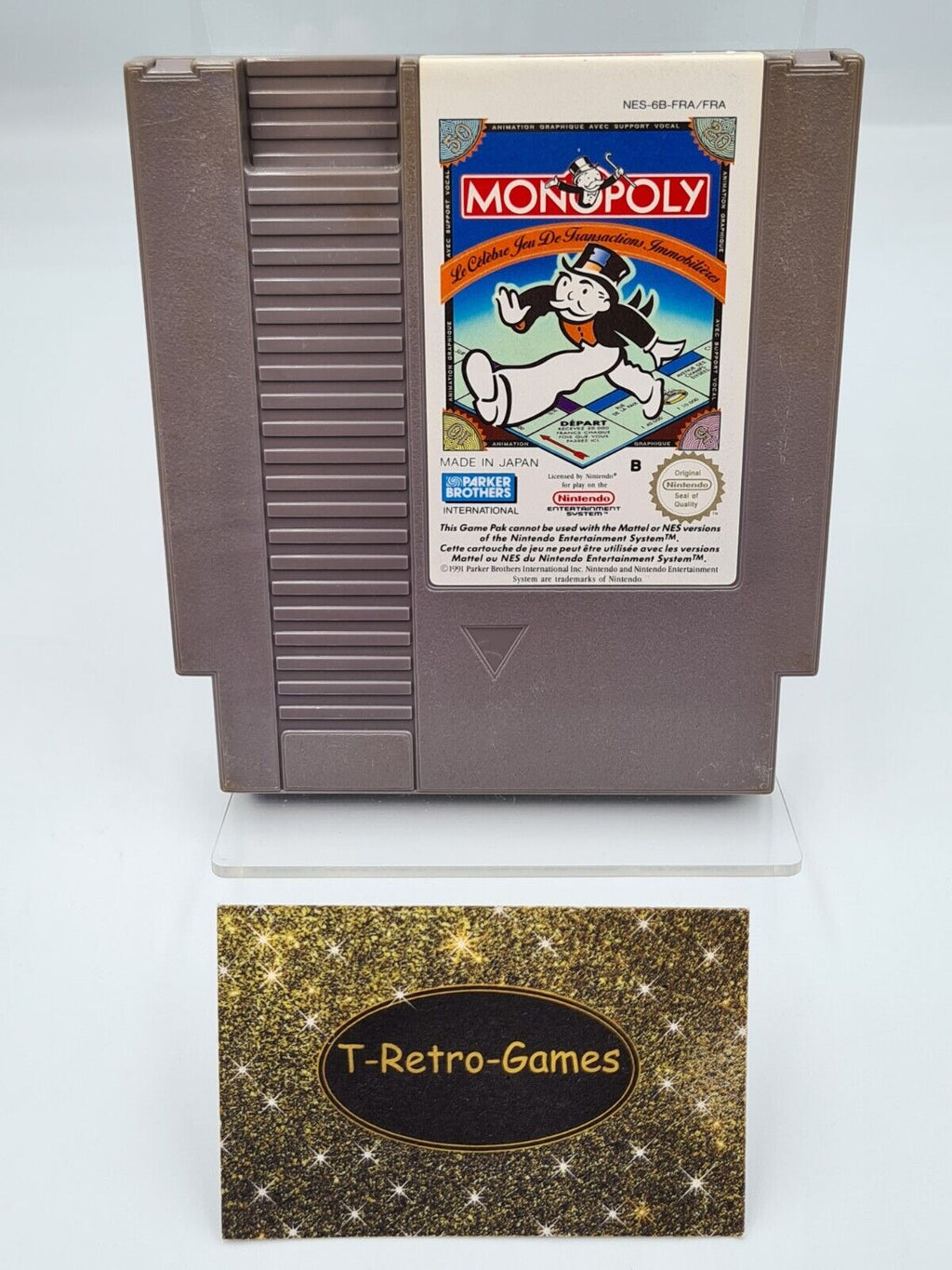 Nintendo NES Monopoly Modul FRA - T-Retro-Games 