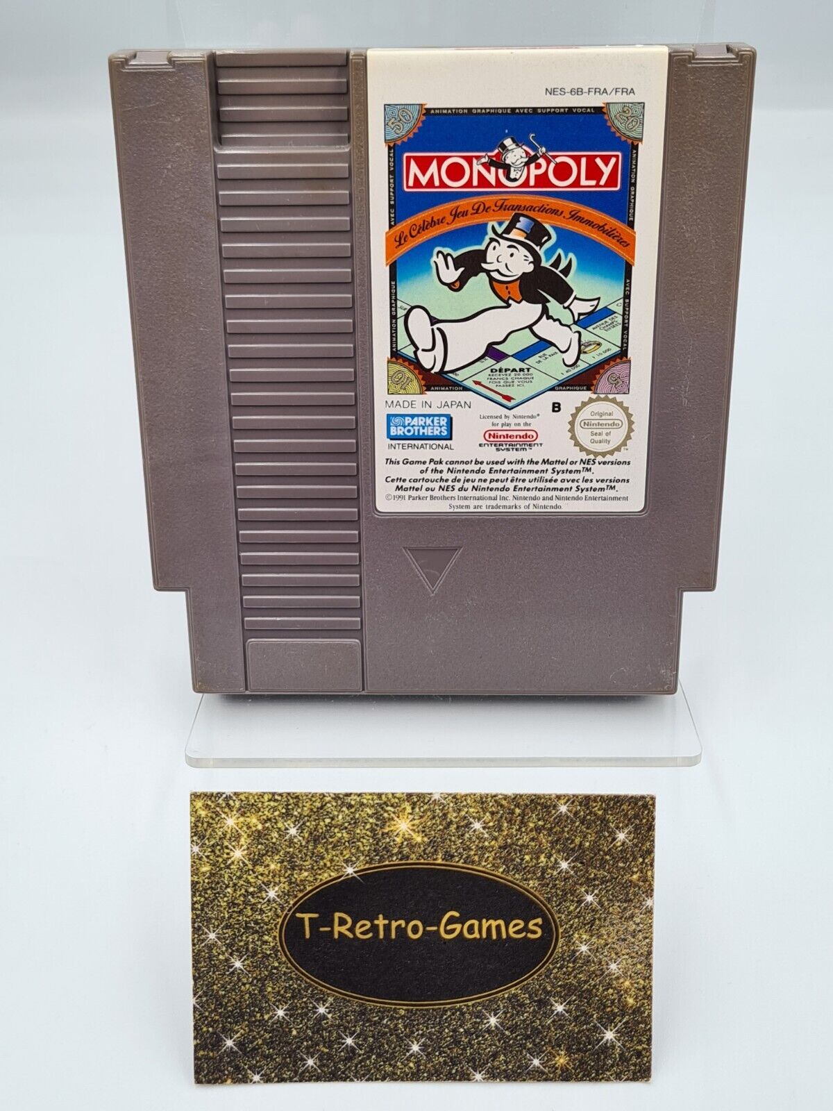 Nintendo NES Monopoly Modul FRA - T-Retro-Games 